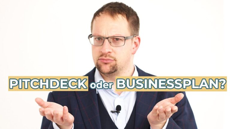 Wann verwendet man Pitchdecks und wann Businesspläne?